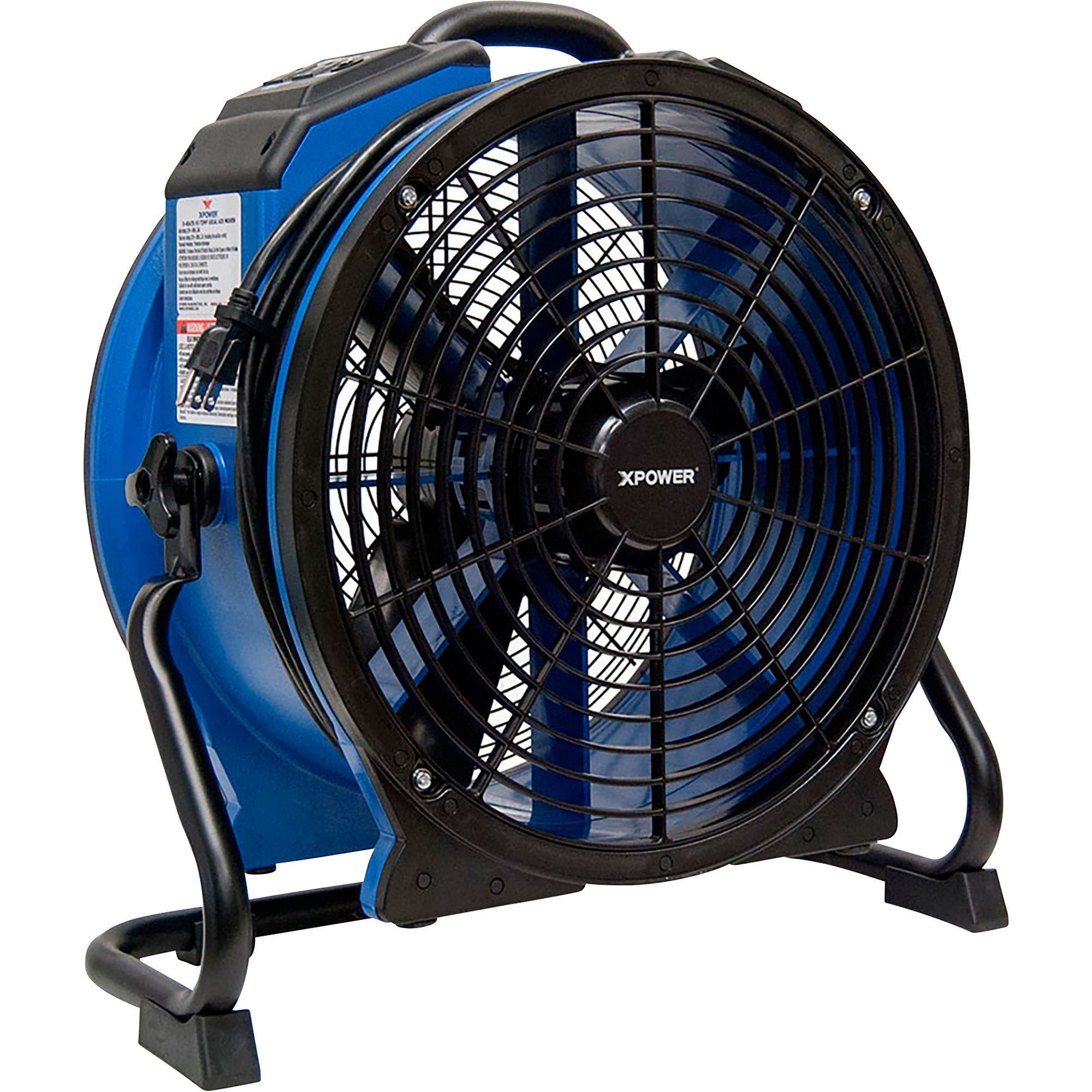 XPower High-Temp Axial Fan Air Mover, 18in., 1/3 HP, 3,600 CFM,  Model# X-48ATR